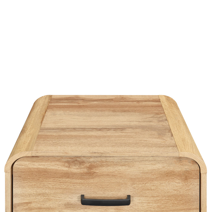 Rowan One Drawer End Table/Bedside Table-Natural