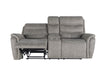 Kamari Console Loveseat W/ Dual Recliners-Gray