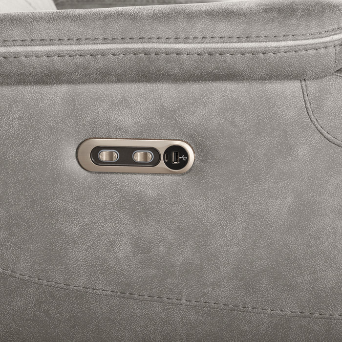 Kamari Laf Console Loveseat W/Dual Pwr Hr & Fr-Gray