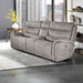 Kamari Console Loveseat W/Pwr Hr & Fr-Gray