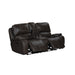 Brookings Console Loveseat W/ Dual Recliners-Charcoal