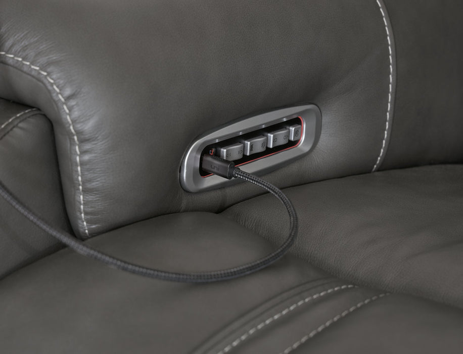 5Z - Pittson Power Reclining Sectional Loveseat