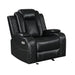 Orion Ii Glider Recliner W/ Pwr Fr & Hr-Black