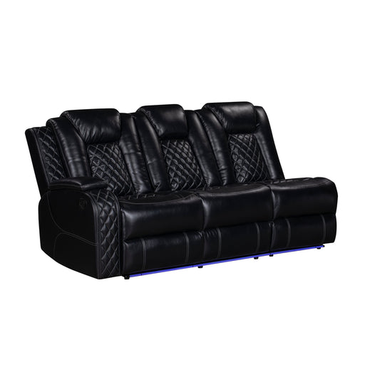 Orion Ii Laf Sofa W/Dual Recliner-Black