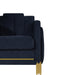 Empire Lighted Loveseat-Black