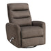 Takami Swivel Recliner-Chocolate Poly