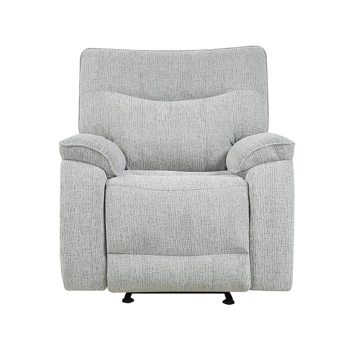 Chablis Glider Recliner W/Heat & Massage-Mist Gray