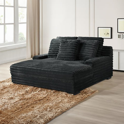 Embrace Dual Chaise Lounge-Charcoal