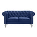 Emma Crystal Loveseat-Royal Blue