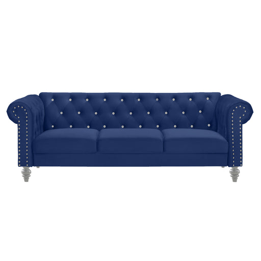 Emma Crystal Sofa-Royal Blue