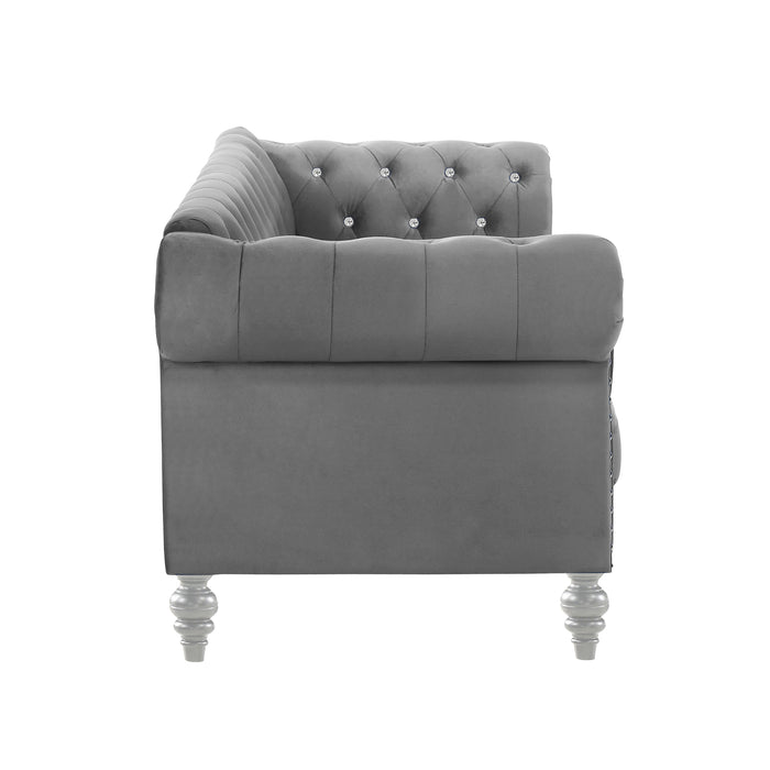 Emma Crystal Sofa-Gray