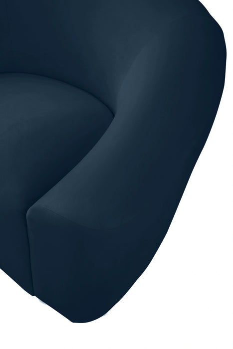 Riley Navy Velvet Sofa