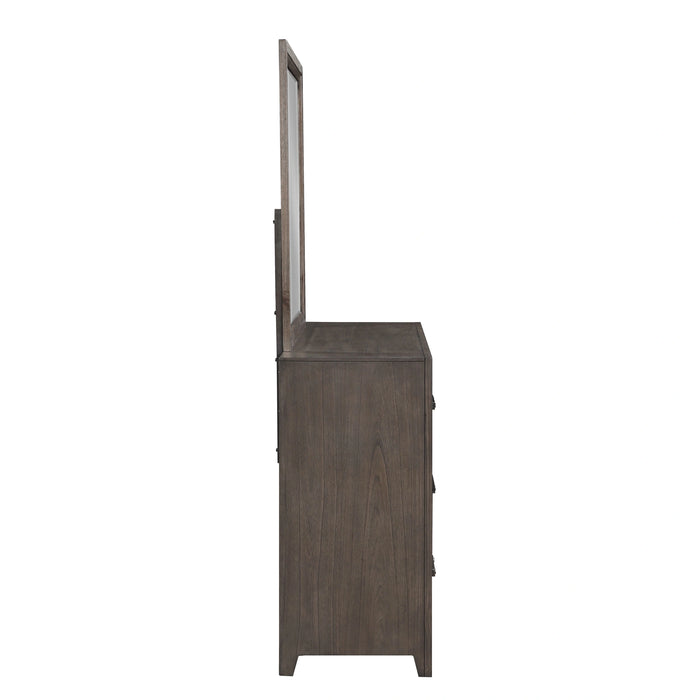 Landon Mirror-Walnut