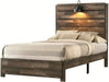 Crown Mark Furniture Carter Full Platform Bed in Brown image