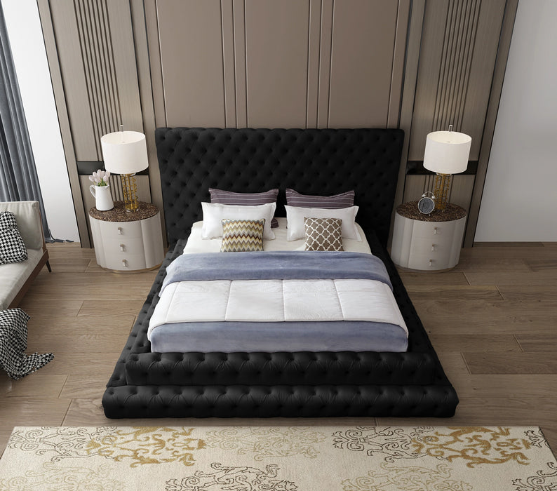 Revel Black Velvet King Bed (3 Boxes)