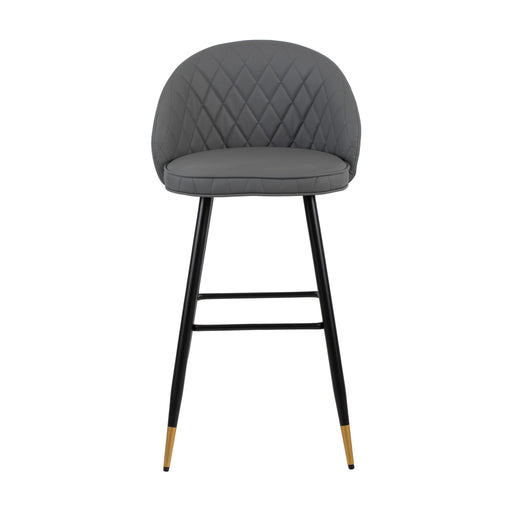Oliver Gray Vegan Leather Bar Chair (2 Per Carton)