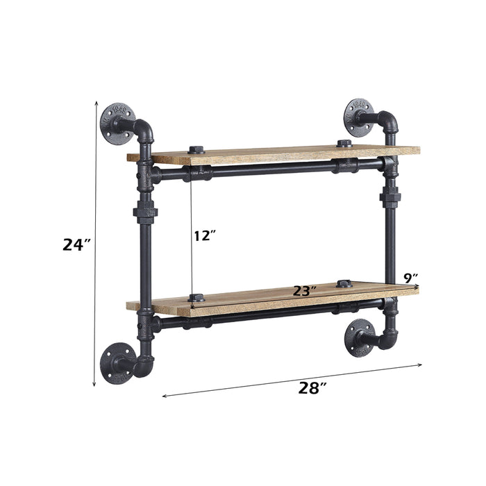 Wall Rack w/2 Shelves