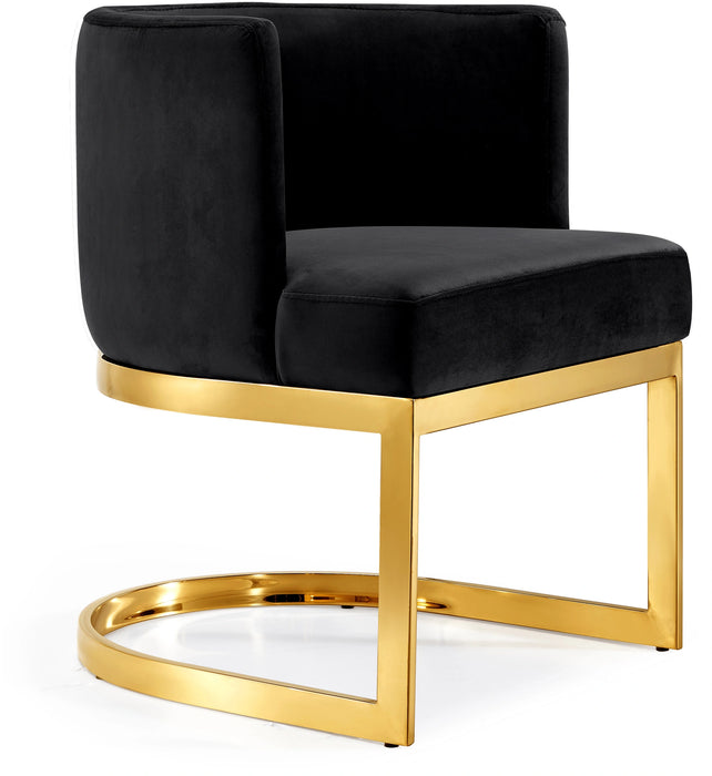 Gianna Black Velvet Dining Chair