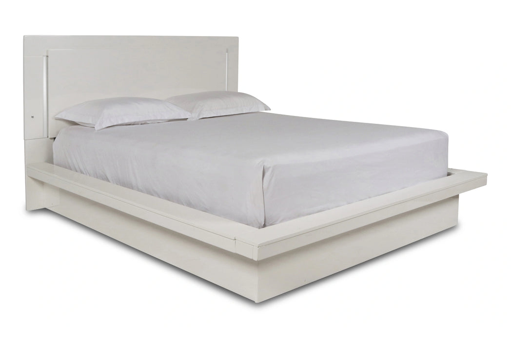 SAPPHIRE Eastern King EK LIGHTED SIDE RAILS & SLATS-WHITE