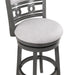 Gia 29" Swivel Barstool-Gray W/Gray Fabric Seat