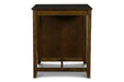 Gia 3 Pc 30" Storage Counter Table & 2 Chairs-Brown