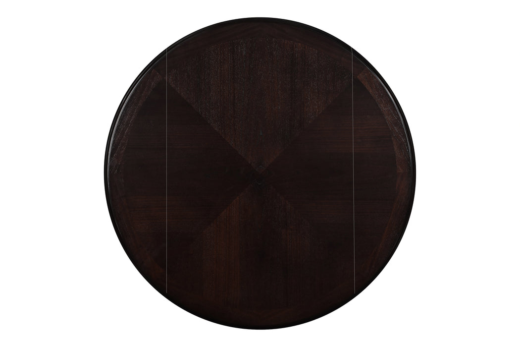 Gia 3 Pc 42" Counter Drop Leaf Table & 2 Chairs-Ebony