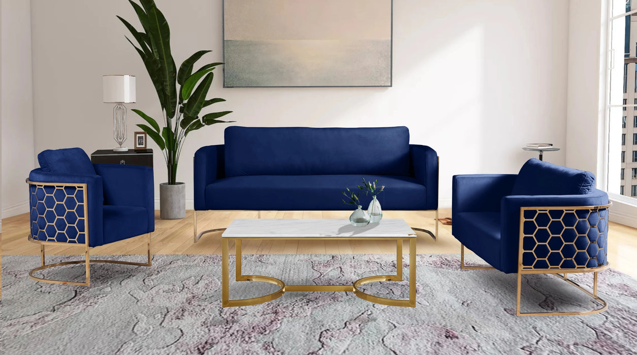 Casa Navy Velvet Sofa