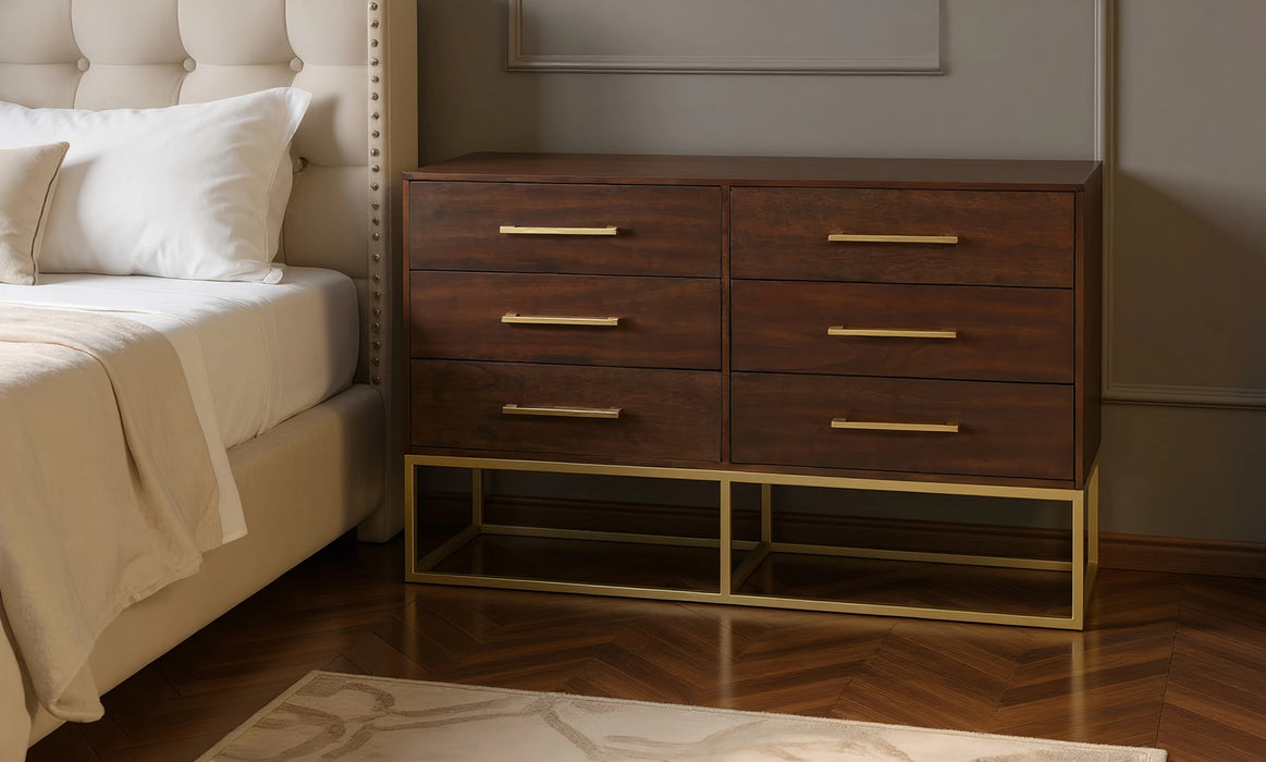 Maxine Cherry / Gold Dresser