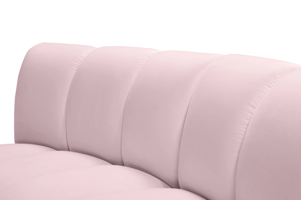 Infinity Pink Velvet 5pc. Modular Sectional