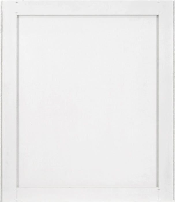 Modernist White Gloss Mirror
