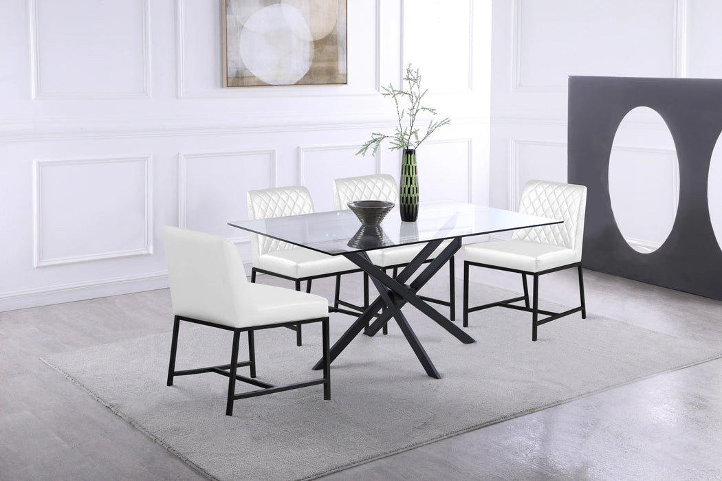 Bryce White Faux Leather Dining Chair