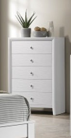 Crown Mark Furniture Evan Chest in White image