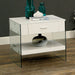 Raya White End Table, White image