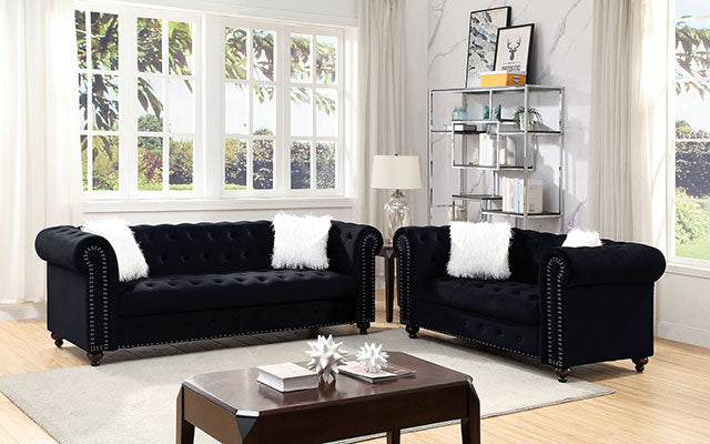 Giacomo Loveseat Black