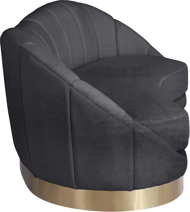 Shelly Grey Velvet Sofa