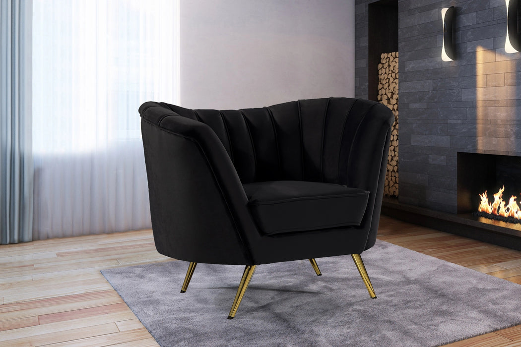 Margo Black Velvet Chair