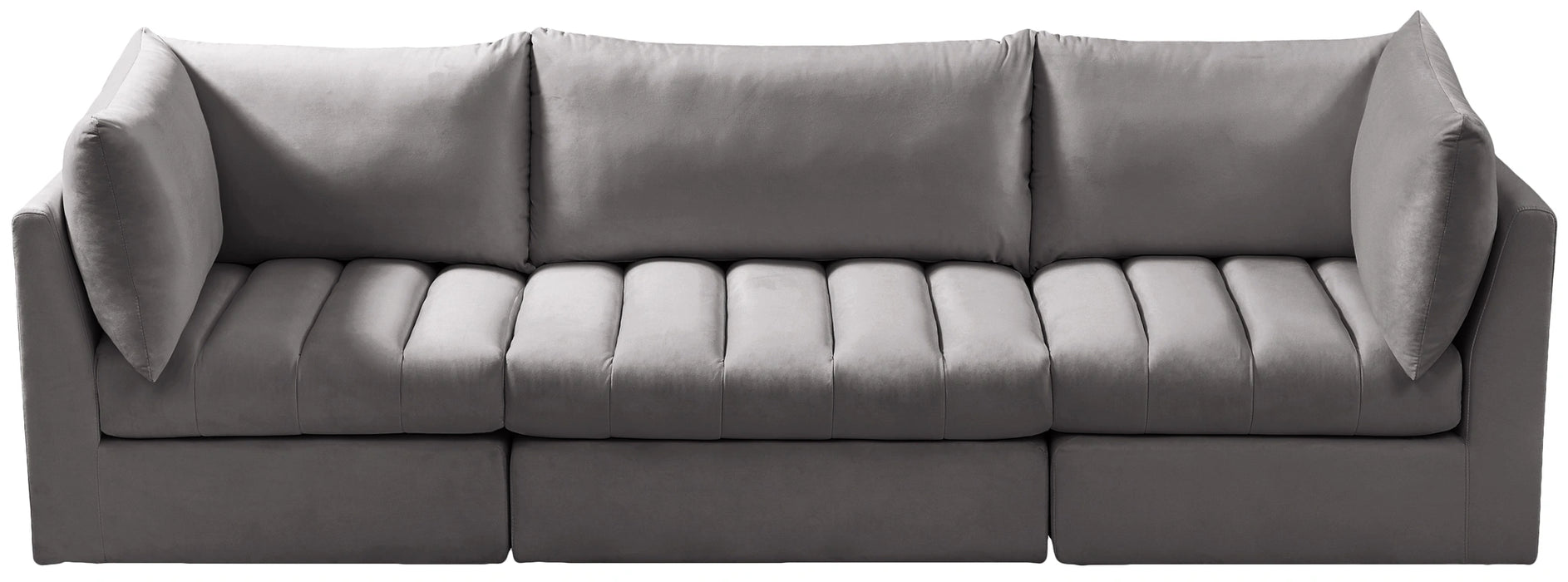 Jacob Grey Velvet Modular Sofa