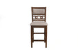Gia 5 Pc 42" Square Counter Table & 4 Chairs-Cherry