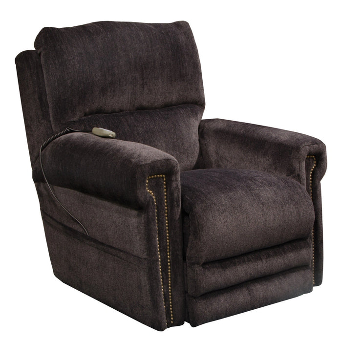 Catnapper Warner Power Headrest w/Lumbar Power Lay Flat Recliner in Slate 764862