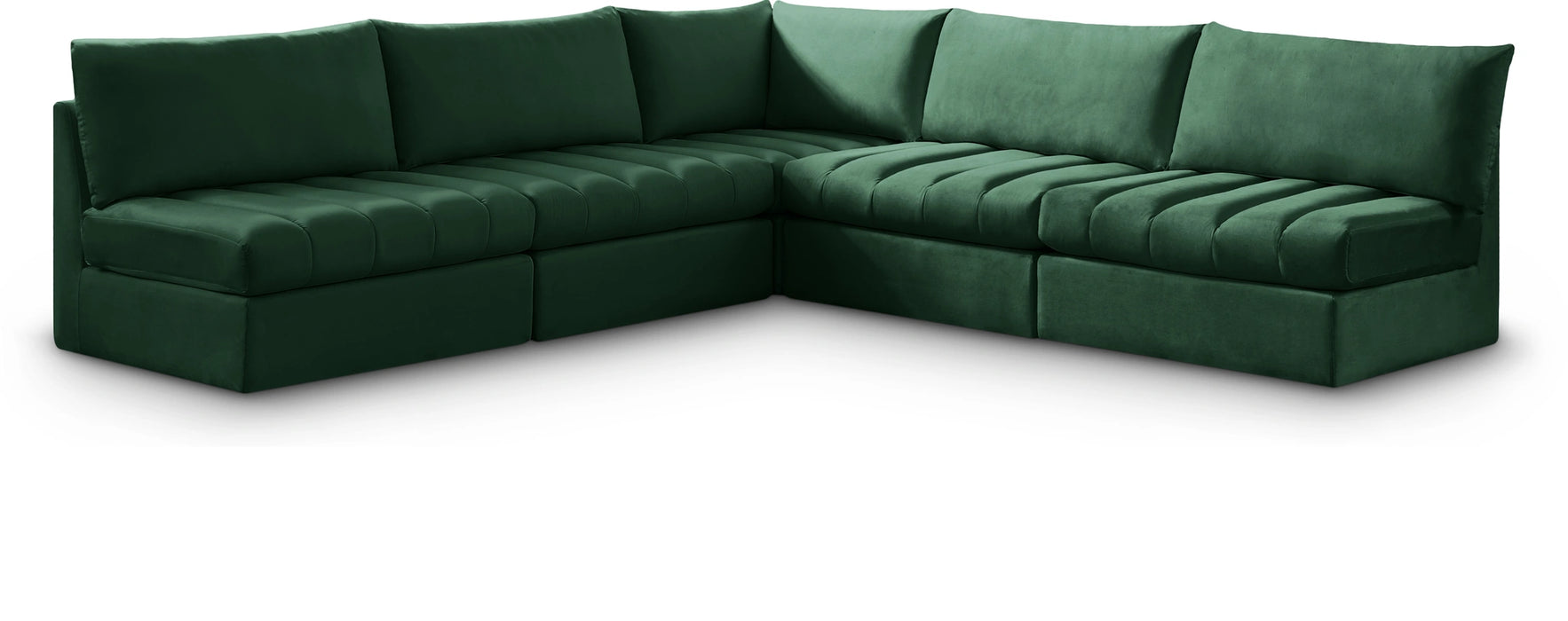 Jacob Green Velvet Modular Sectional