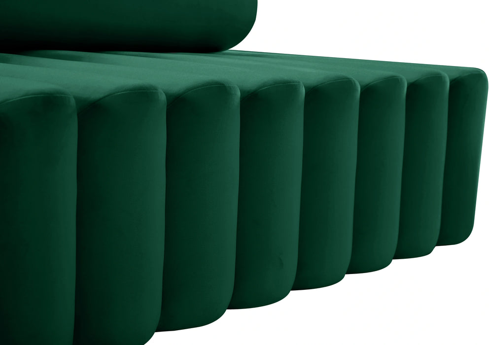 Melody Green Velvet Loveseat