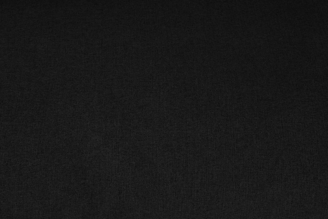Serene Black Linen Fabric Deluxe Cloud Corner Chair