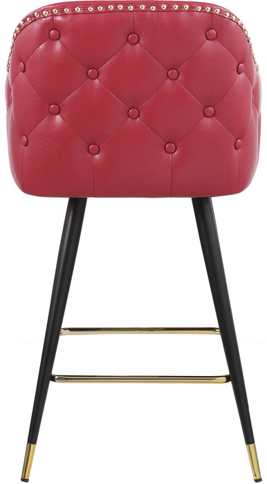 Barbosa Red Faux Leather Counter/Bar Stool