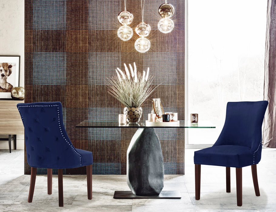 Hannah Navy Velvet Dining Chair