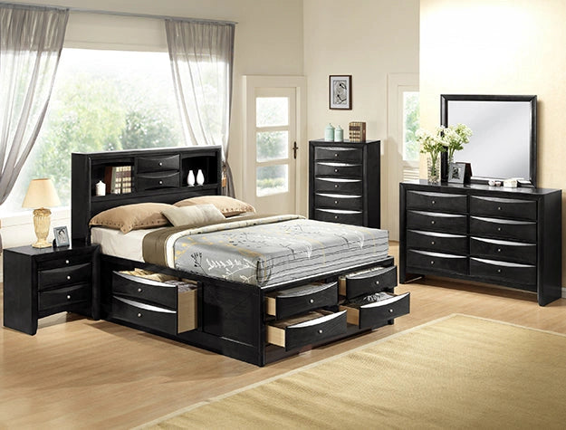 Crown Mark Furniture Emily Drawer Chest in Black image