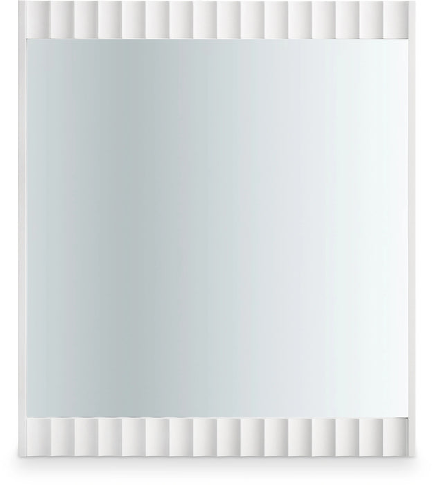 Modernist White Gloss Mirror