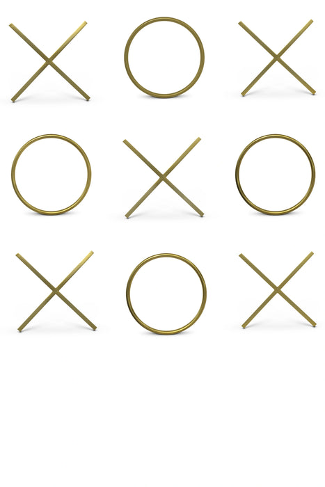 XOXO Gold Stainless Steel Wall Decor